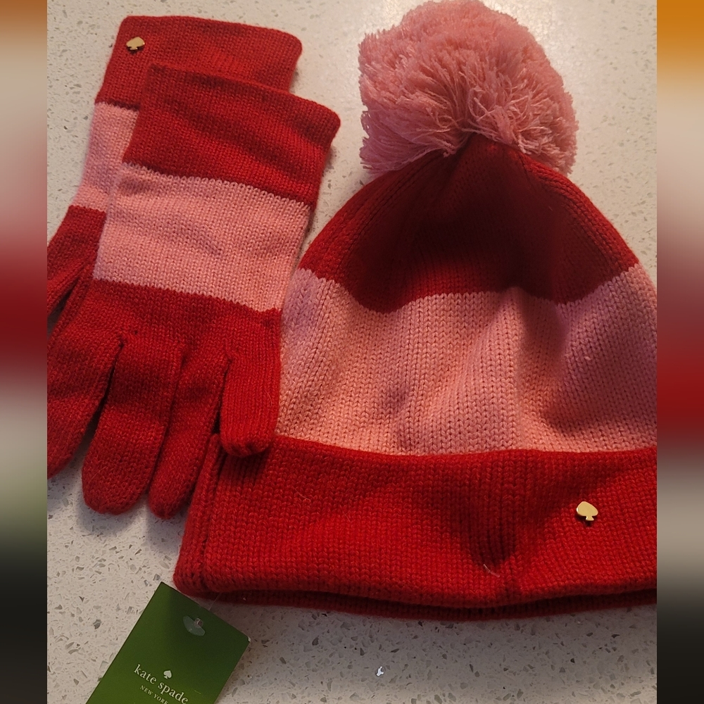 Kate Spade Hat and Gloves